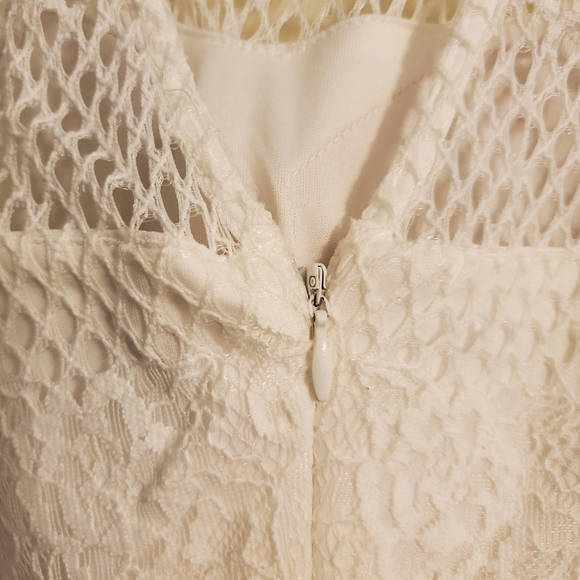 GUESS white lace midi dress - Picture 6 of 7